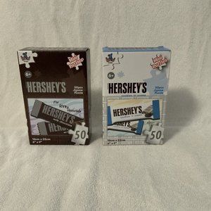 Hershey's 50 piece Jigsaw Puzzle & Hershey's Cookies 'n' Cream 50 piece Puzzle